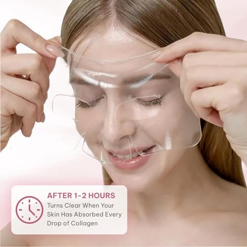 Quasi Bio-Collagen Face Mask Overnight – Hydrating Korean Sheet Mask with Niacinamide & Low Molecular Collagen – Firming & Smoothing Skincare for All Skin Types – 4 Masks Avelisse