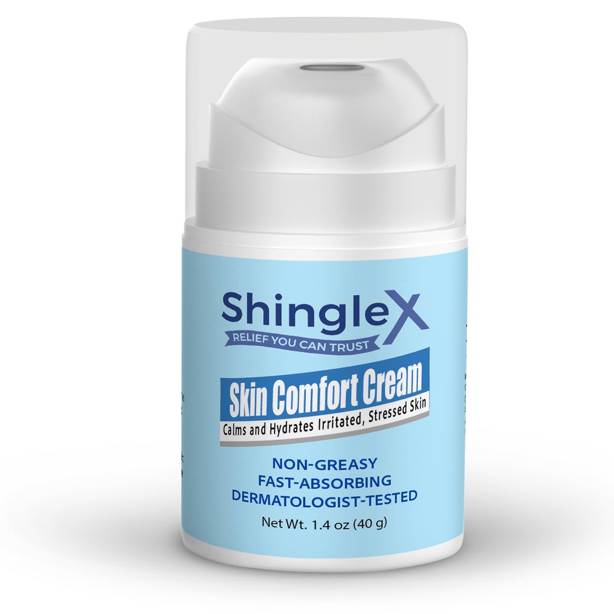 ShingleX Moisturizing Skin Cream – Soothes Dry & Sensitive Skin, Dermatologist Tested, Fragrance Free, Fast-Absorbing, 1.4 OZ Avelisse