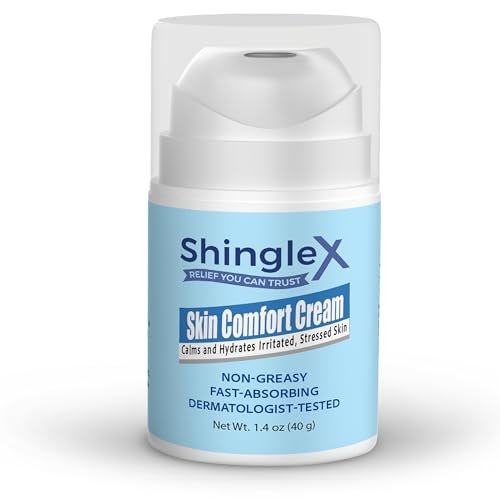 ShingleX Moisturizing Skin Cream – Soothes Dry & Sensitive Skin, Dermatologist Tested, Fragrance Free, Fast-Absorbing, 1.4 OZ Avelisse