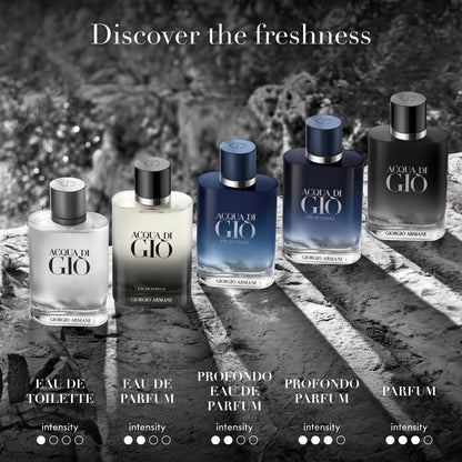 Armani Beauty Acqua di Giò Eau de Toilette Set for Men – Full Size 1.7 Fl Oz & Travel Size 0.5 Fl Oz Avelisse