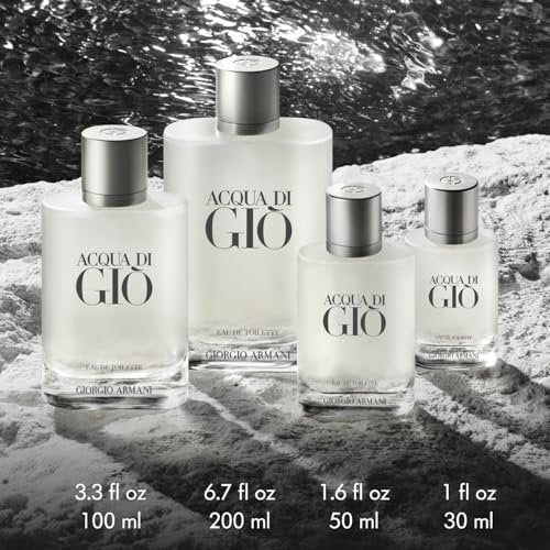 Armani Beauty Acqua di Giò Eau de Toilette Set for Men – Full Size 1.7 Fl Oz & Travel Size 0.5 Fl Oz Avelisse