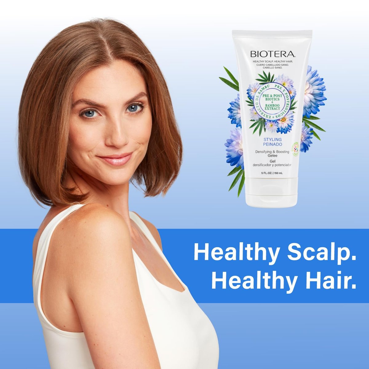 Biotera Densifying & Boosting Gelee - Volumizing Styling Gel for Fine & Thin Hair, Vegan, Paraben Free, Color-Safe, 5.1 Fl Oz Avelisse