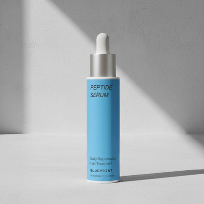 Blueprint Bryan Johnson Hair Peptide Serum – 8 Peptide Scalp Treatment with Caffeine & Curcumin – Fragrance Free Scalp Serum for Thicker, Fuller Hair – Lightweight Leave-In Formula (50 mL) Avelisse