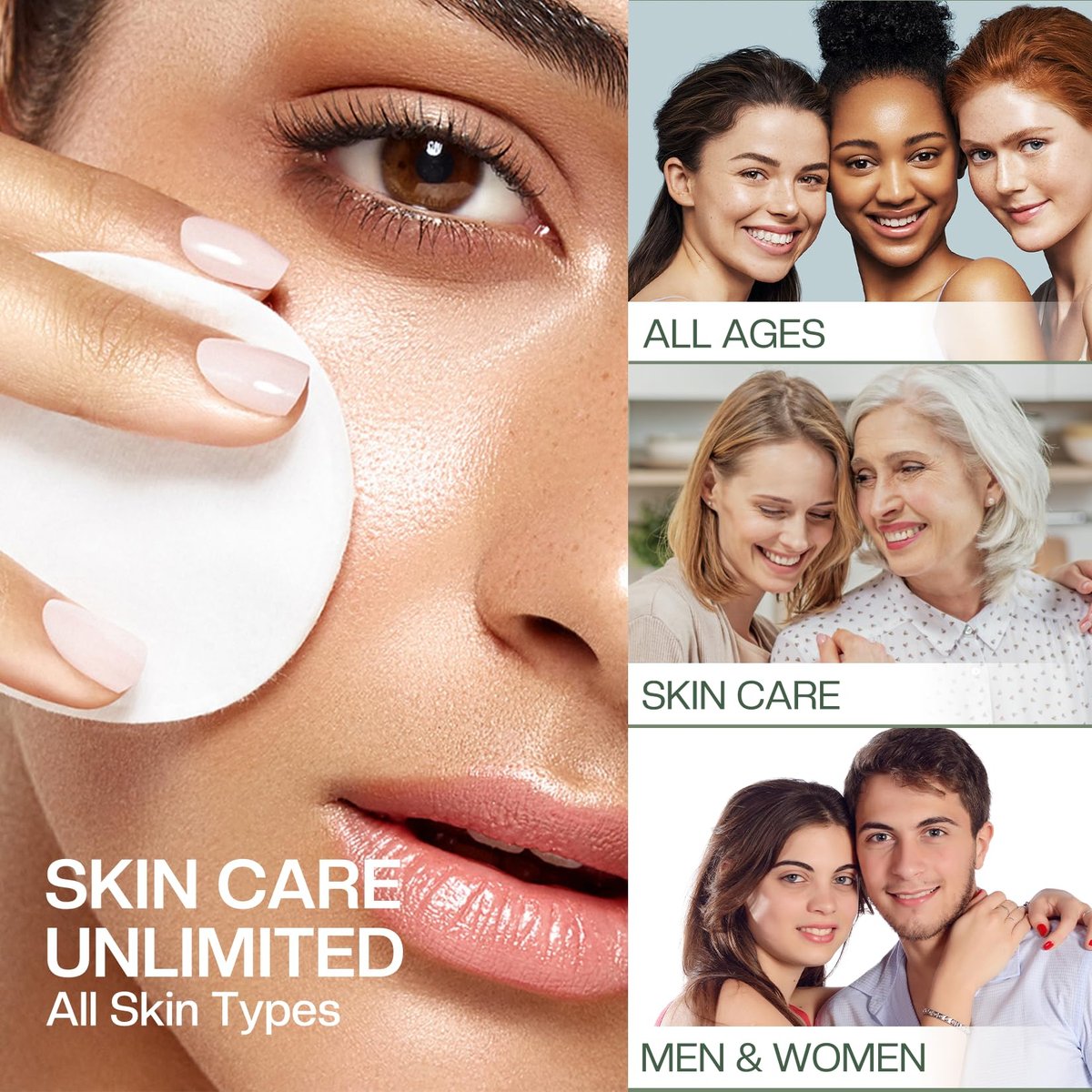 Glycolic Acid Pads 20%: Dual Sided Exfoliating Face Peels with Salicylic Acid & Niacinamide Reduce Surface Skin Fine Lines and Wrinkles Daily Facial Cleansing for All Skin Types 60 Count - görsel 15