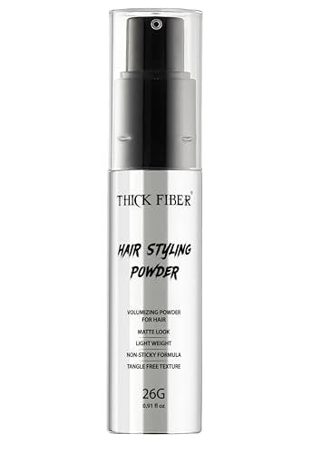 Thick Fiber Hair Styling Powder – Tangle-Free, Non-Sticky, No White Residue – Infused Clay-Based Powder for Volumizing & Texturizing – Matte Finish for Women and Men – Medium Hold – 26g Avelisse