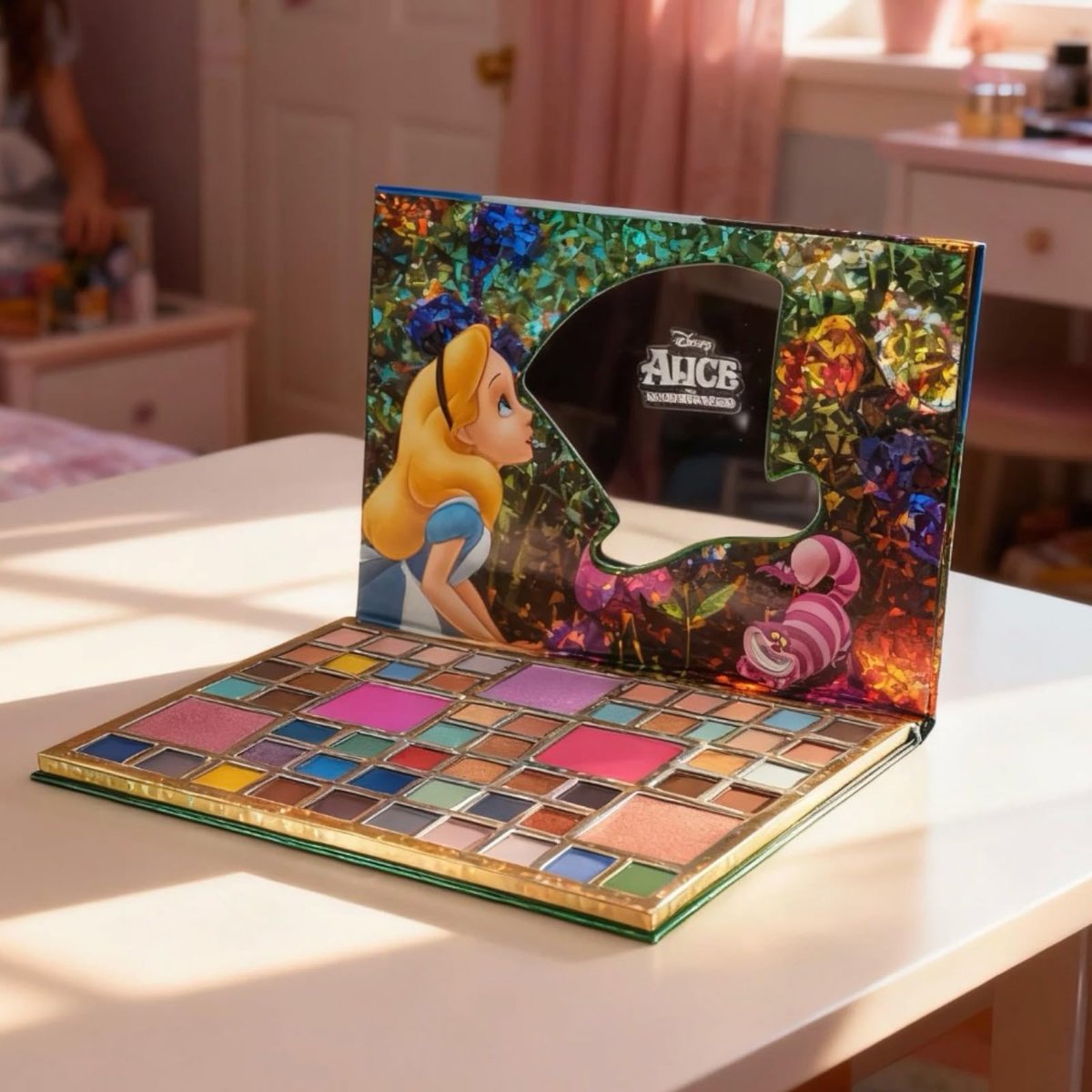 Alice in Wonderland 55 Well Eye Shadow Palette with Mirror - Shimmery & Matte Colors for Girls and Teens by Townley Girl - görsel 15