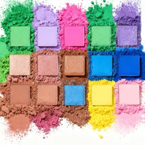 Alice in Wonderland 55 Well Eye Shadow Palette with Mirror - Shimmery & Matte Colors for Girls and Teens by Townley Girl - görsel 10