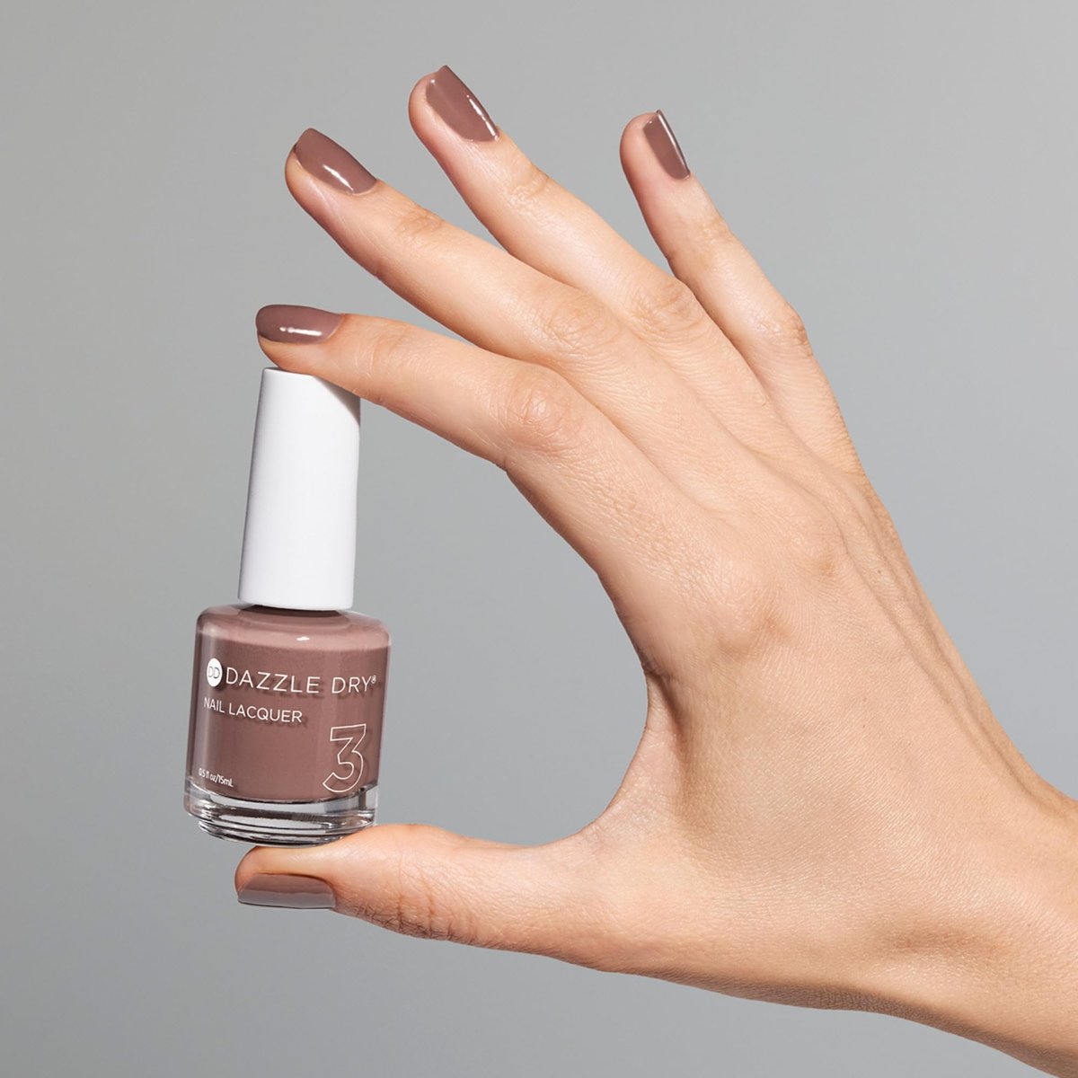 Dazzle Dry Nail Lacquer (Step 3) - Your Nails, But Better - Toffee Beige Semi-Sheer Cream, 0.5 fl oz Avelisse