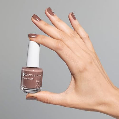 Dazzle Dry Nail Lacquer (Step 3) - Your Nails, But Better - Toffee Beige Semi-Sheer Cream, 0.5 fl oz Avelisse