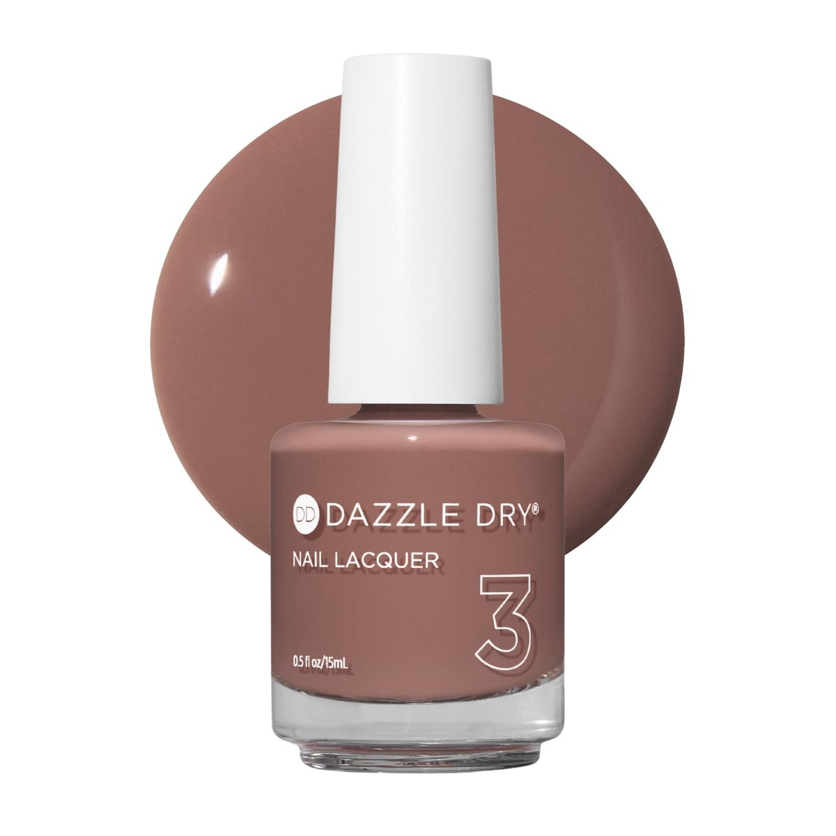 Dazzle Dry Nail Lacquer (Step 3) - Your Nails, But Better - Toffee Beige Semi-Sheer Cream, 0.5 fl oz Avelisse