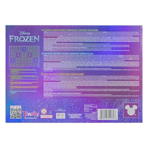 Disney Frozen Elsa and Anna 55 Well Eye Shadow Palette with Mirror – Shimmery & Matte Colors for Girls and Teens by Townley Girl Avelisse