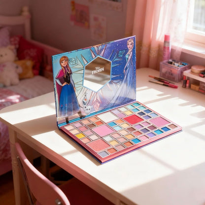Disney Frozen Elsa and Anna 55 Well Eye Shadow Palette with Mirror – Shimmery & Matte Colors for Girls and Teens by Townley Girl Avelisse