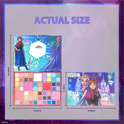 Disney Frozen Elsa and Anna 55 Well Eye Shadow Palette with Mirror – Shimmery & Matte Colors for Girls and Teens by Townley Girl Avelisse