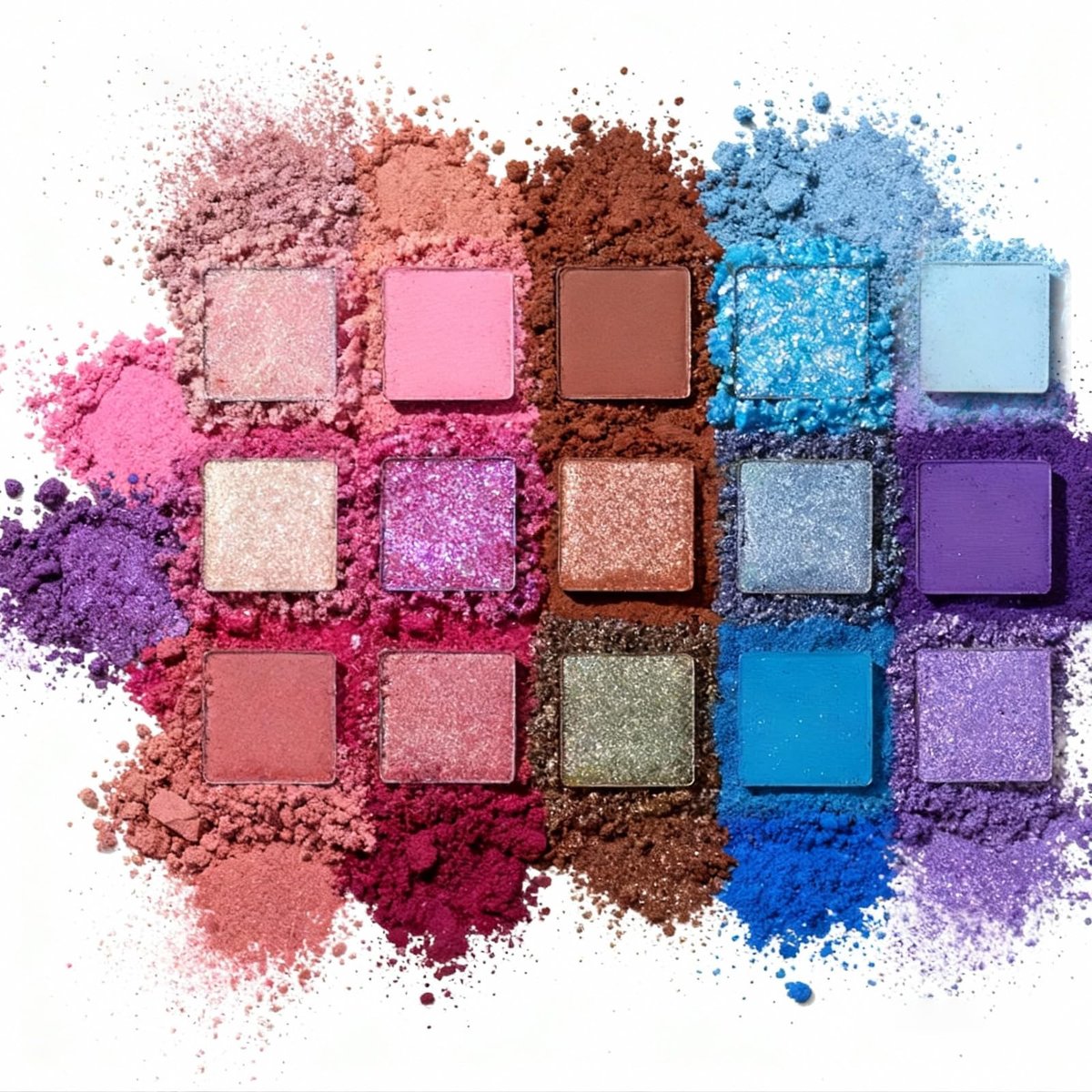 Disney Frozen Elsa and Anna 55 Well Eye Shadow Palette with Mirror – Shimmery & Matte Colors for Girls and Teens by Townley Girl Avelisse
