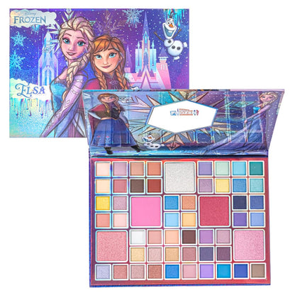 Disney Frozen Elsa and Anna 55 Well Eye Shadow Palette with Mirror – Shimmery & Matte Colors for Girls and Teens by Townley Girl Avelisse