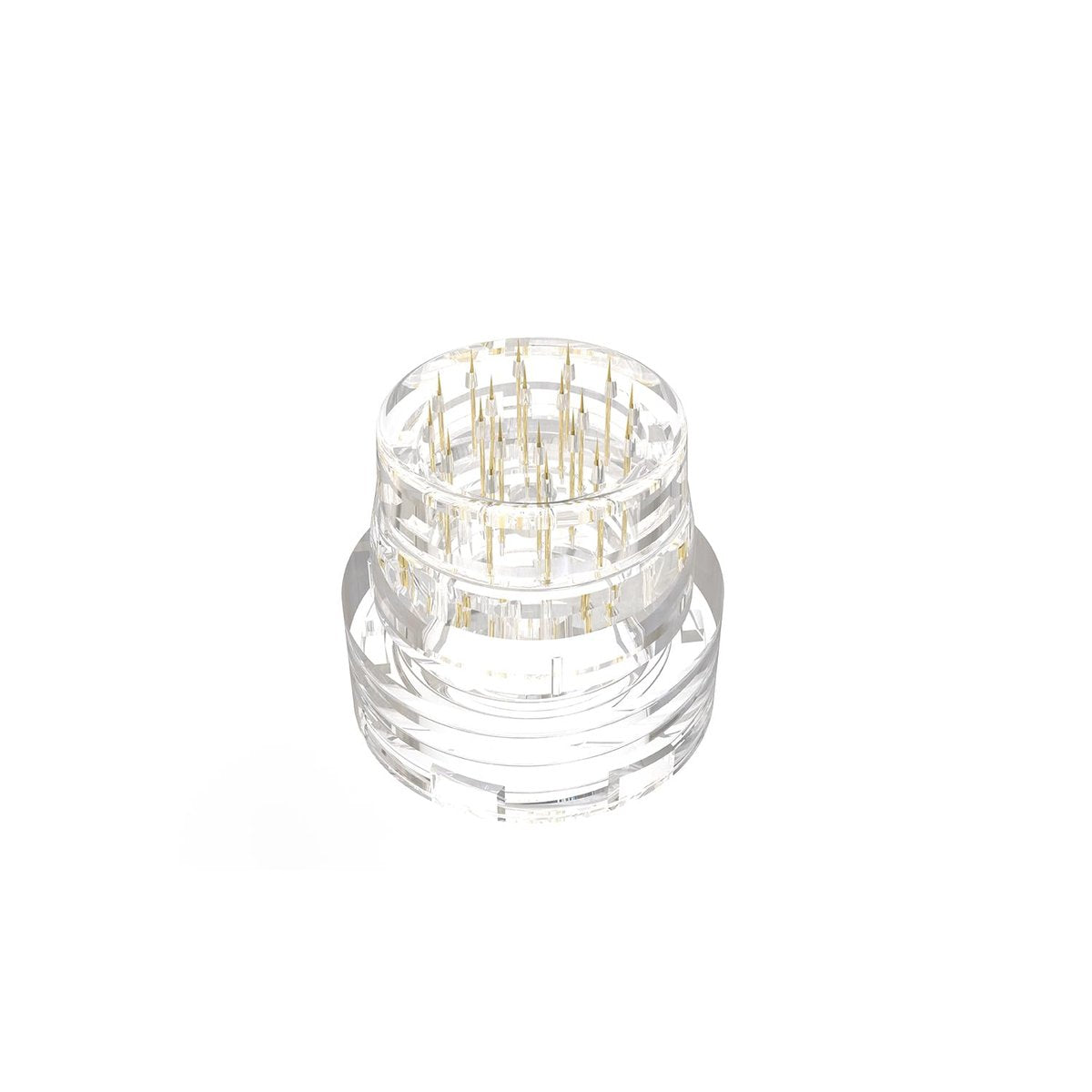 AQUAPEN Microneedle Replacement Head for Hydra Needle & Micro Infusion Systems – Clear, Threaded Glass Vial Connection – Derma Stamp Tip - görsel 3