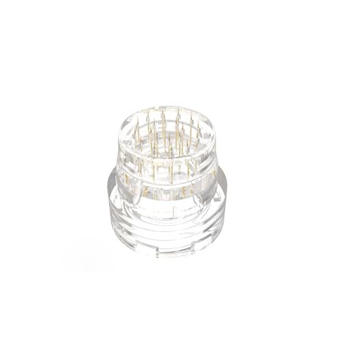 AQUAPEN Microneedle Replacement Head for Hydra Needle & Micro Infusion Systems – Clear, Threaded Glass Vial Connection – Derma Stamp Tip - görsel 4