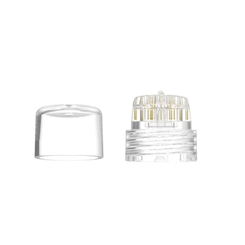 AQUAPEN Microneedle Replacement Head for Hydra Needle & Micro Infusion Systems – Clear, Threaded Glass Vial Connection – Derma Stamp Tip - görsel 2