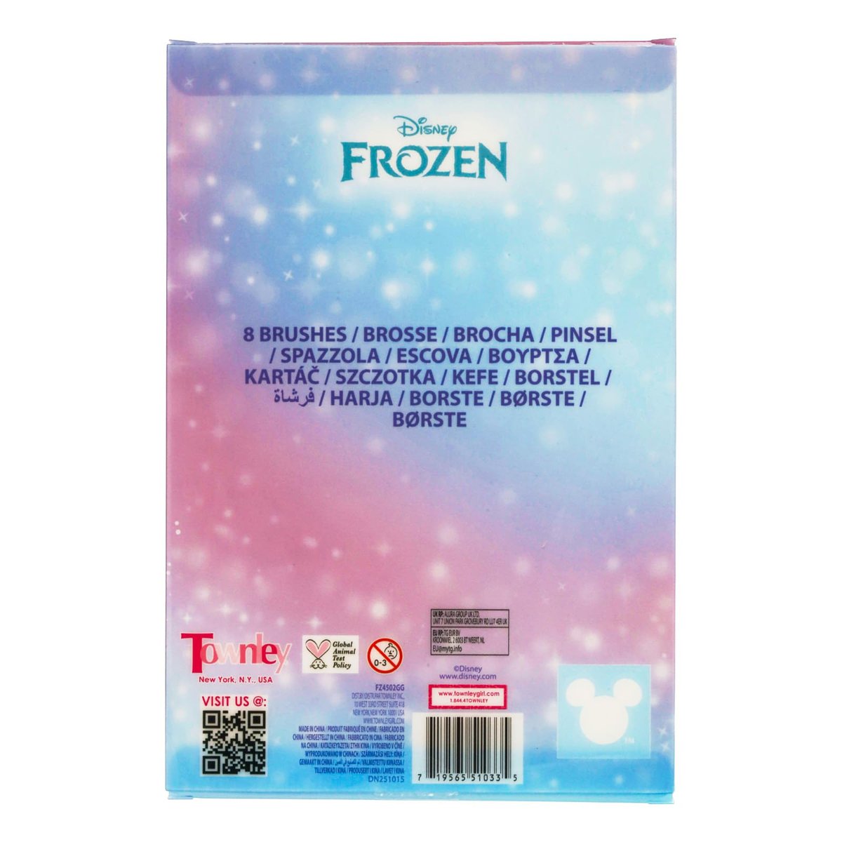 Disney Frozen 8-Piece Makeup Brushes Set for Girls - Eyeshadow, Blush, Highlighter Brushes by Townley Girl - görsel 17