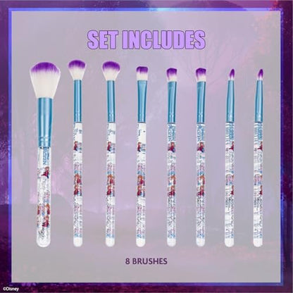 Disney Frozen 8-Piece Makeup Brushes Set for Girls - Eyeshadow, Blush, Highlighter Brushes by Townley Girl