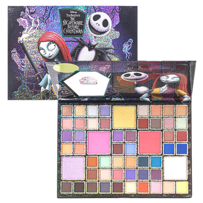 Nightmare Before Christmas 55 Well Eye Shadow Palette with Mirror - Shimmery & Matte Colors for Girls & Teens by Townley Girl Avelisse