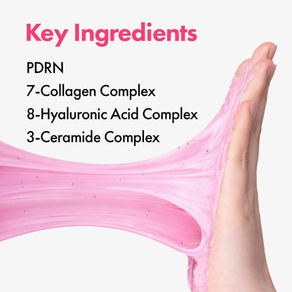 TOSOWOONG Pink PDRN Collagen Face Wash – Mochi Whip with Capsules for Gentle Blackhead & Pore Care, Hydrating & Rejuvenating Salmon DNA PDRN, 7 Collagens, Korean Skincare, 100ml Avelisse