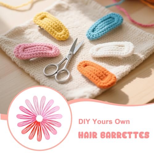 NEBURORA 150 Pcs Colorful Snap Hair Clips - 30 Colors Hair Barrettes for Girls with Storage Case - görsel 8