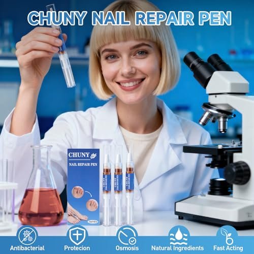Extra Strength Nail Repair Pen - 4 Pack Nail Oil Cuticle Pens with Natural Plant Extracts for Repairing Discolored, Broken & Damaged Toenails - Effective Nail Repair Solution (Gold) - görsel 10