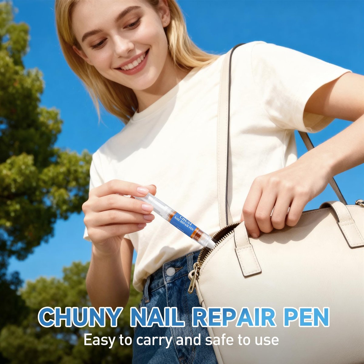 Extra Strength Nail Repair Pen - 4 Pack Nail Oil Cuticle Pens with Natural Plant Extracts for Repairing Discolored, Broken & Damaged Toenails - Effective Nail Repair Solution (Gold) - görsel 13