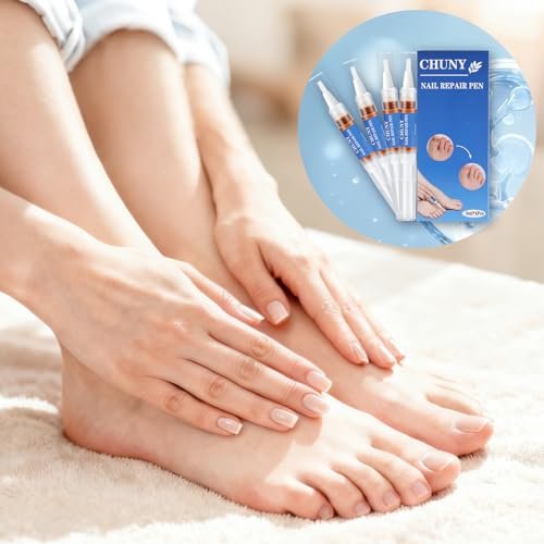 Extra Strength Nail Repair Pen - 4 Pack Nail Oil Cuticle Pens with Natural Plant Extracts for Repairing Discolored, Broken & Damaged Toenails - Effective Nail Repair Solution (Gold) - görsel 16