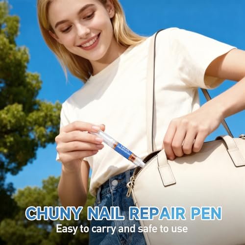Extra Strength Nail Repair Pen - 4 Pack Nail Oil Cuticle Pens with Natural Plant Extracts for Repairing Discolored, Broken & Damaged Toenails - Effective Nail Repair Solution (Gold) - görsel 14