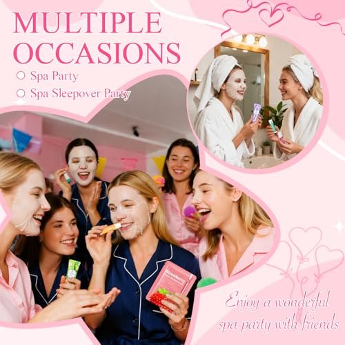 72 Pcs Bulk Gifts for Women - Facial Mask, Lip Balms, Hand Creams & Under Eye Patches - Spa Party Supplies, Party Favors for Bridal Wedding, Baby Shower, Sleepover Party, Christmas Stocking Stuffers Avelisse