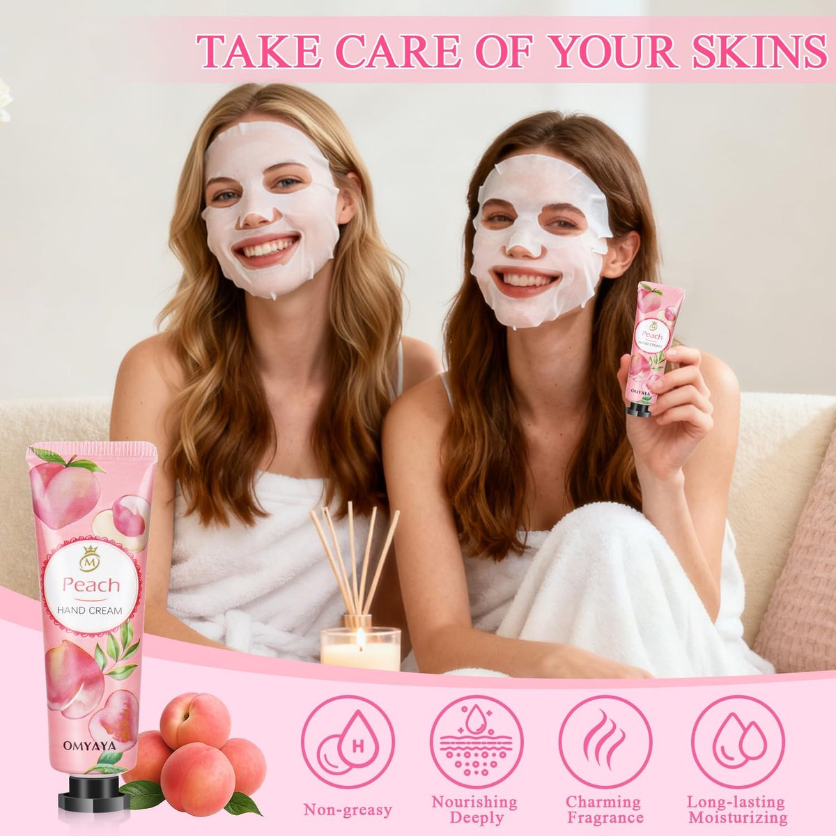 72 Pcs Bulk Gifts for Women - Facial Mask, Lip Balms, Hand Creams & Under Eye Patches - Spa Party Supplies, Party Favors for Bridal Wedding, Baby Shower, Sleepover Party, Christmas Stocking Stuffers Avelisse