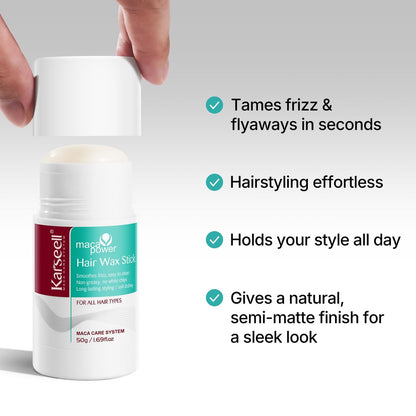 Karseell Hair Wax Stick - Long-Lasting Matte Finish for Flyaway Control & Styling (50g) Avelisse