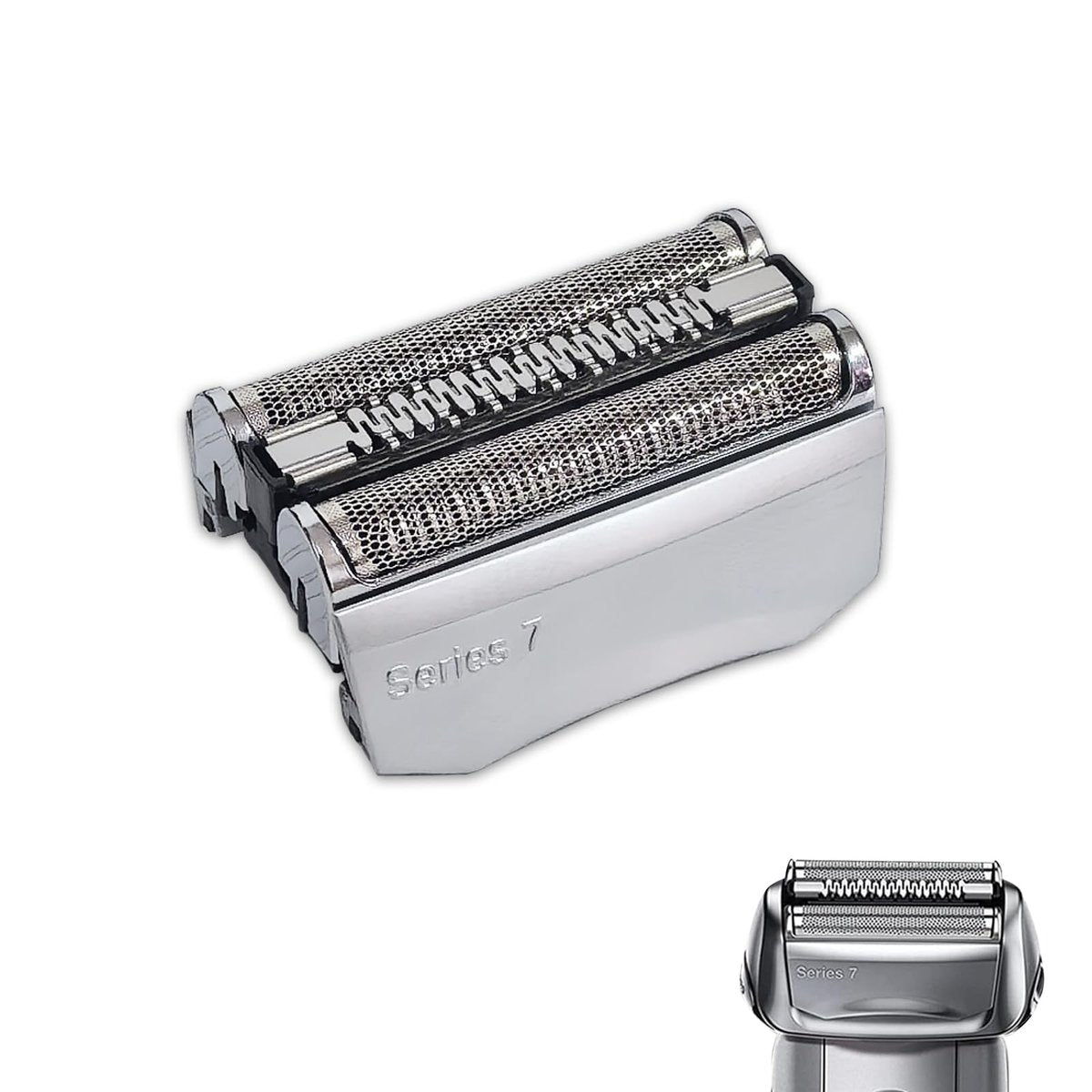 7-Series 70S Replacement Head Compatible with Braun 795, 790cc, 7899cc, 720cc, 720s-4, 750, 760, 7383, 9565, 9585 Electric Shavers – Quick to Clean, Silver (1 Pack) Avelisse