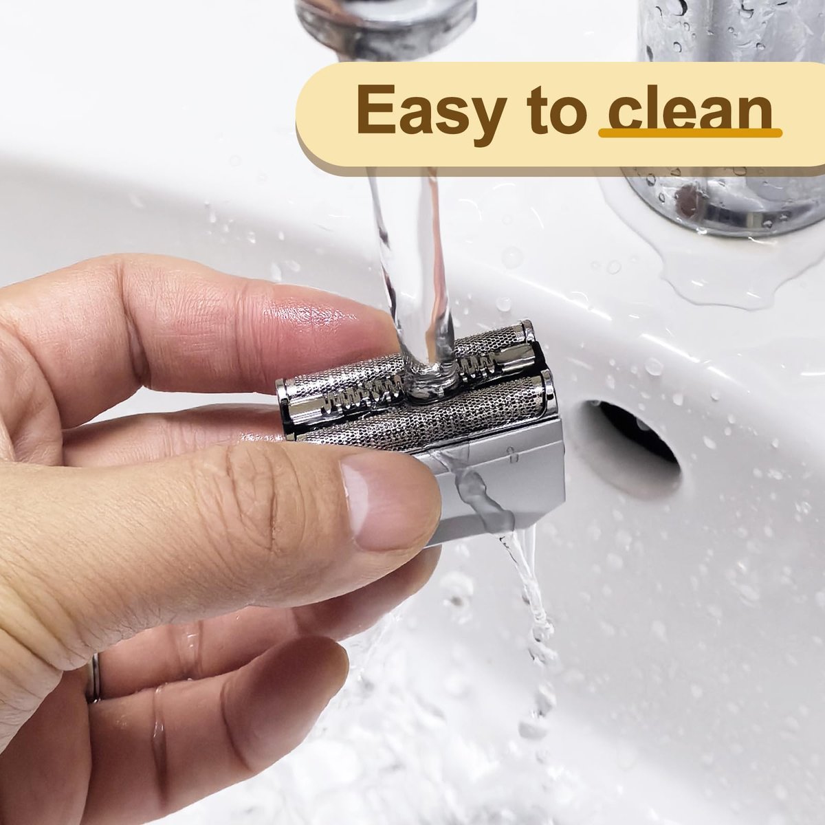 7-Series 70S Replacement Head Compatible with Braun 795, 790cc, 7899cc, 720cc, 720s-4, 750, 760, 7383, 9565, 9585 Electric Shavers – Quick to Clean, Silver (1 Pack) Avelisse