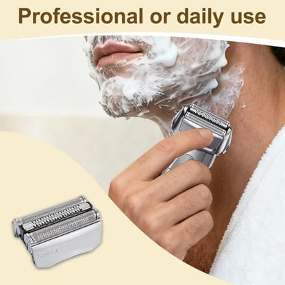 7-Series 70S Replacement Head Compatible with Braun 795, 790cc, 7899cc, 720cc, 720s-4, 750, 760, 7383, 9565, 9585 Electric Shavers – Quick to Clean, Silver (1 Pack) Avelisse