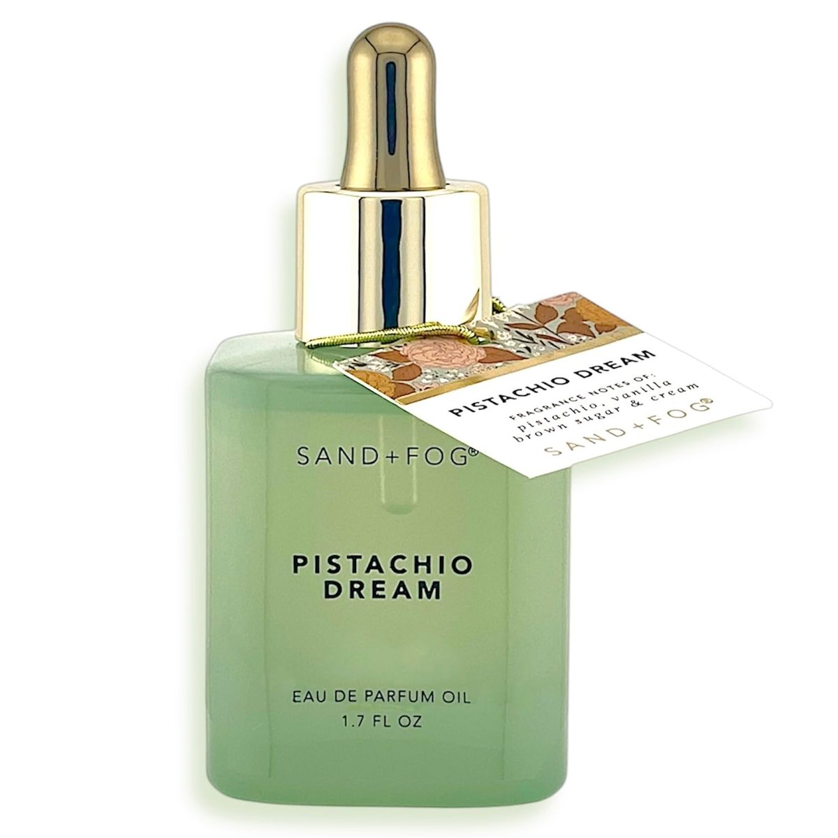 Sand + Fog Pistachio Dream Eau de Parfum Oil – 1.7oz (50ml) Dropper Bottle Avelisse