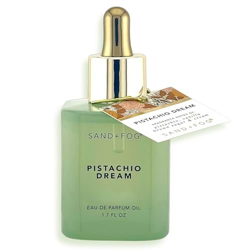 Sand + Fog Pistachio Dream Eau de Parfum Oil – 1.7oz (50ml) Dropper Bottle Avelisse