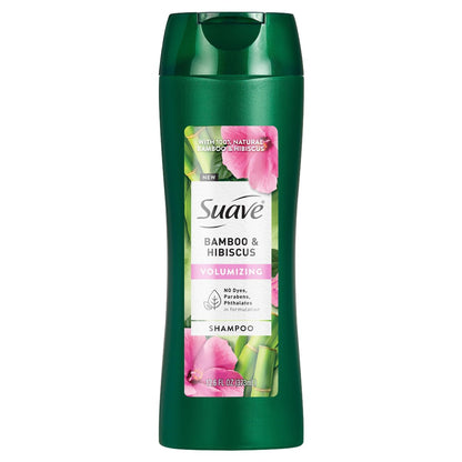 Suave Bamboo & Hibiscus Volumizing Shampoo for Fine, Flat Hair - 12.6 oz