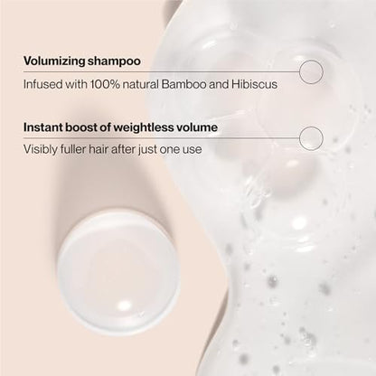 Suave Bamboo & Hibiscus Volumizing Shampoo for Fine, Flat Hair - 12.6 oz