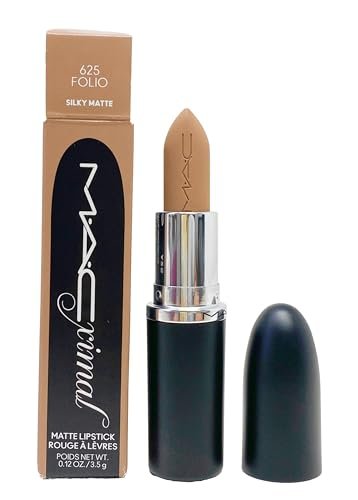 MAC Ximal Silky Matte Lipstick - 625 Folio (Greyish Nude) .12 Oz / 3.5 g Avelisse