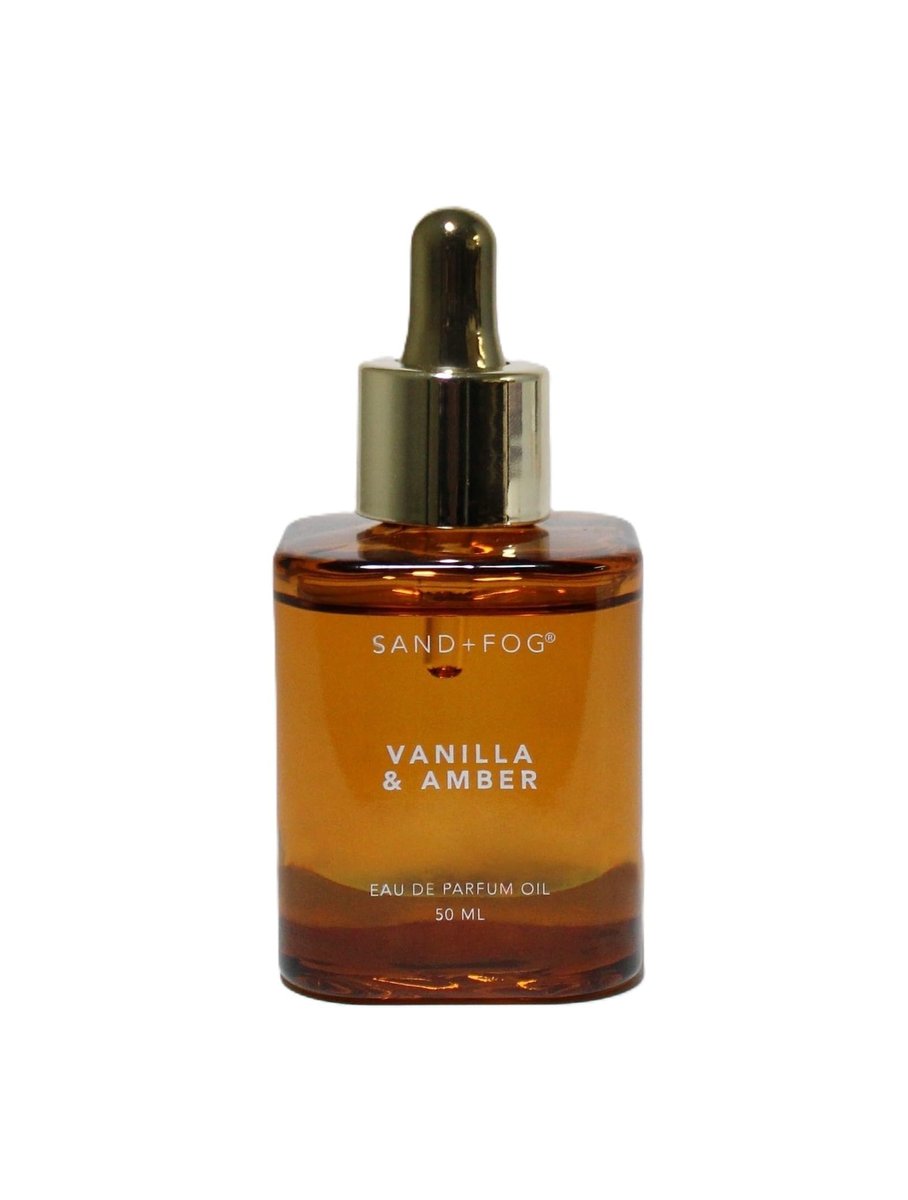 Sand + Fog Vanilla & Amber Eau de Parfum Oil – 1.7oz (50ml) Dropper Bottle Avelisse