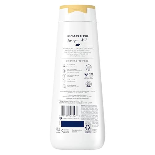 Dove Indulge Body Wash Warm Vanilla + Sweet Cream - 20 Fl Oz - görsel 3
