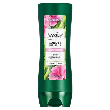 Suave Bamboo & Hibiscus Volumizing Conditioner for Fine, Flat Hair – 12.6 oz