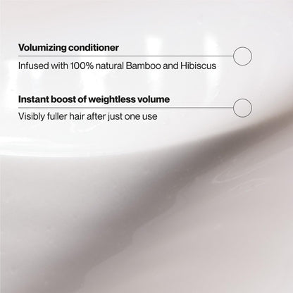 Suave Bamboo & Hibiscus Volumizing Conditioner for Fine, Flat Hair – 12.6 oz