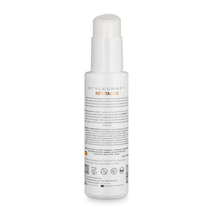 StyleCraft SC360 Cell Science Revitalize Hair Cream - Nourishing & Strengthening Treatment with Apple Cell Extract, Jojoba, Grape Seed & Argan Oils – Frizz Control, Hydration & Shine - 100mL