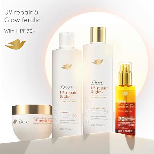 Dove Damage Therapy Conditioner UV Repair & Glow with Ferulic Serum - 12 oz - görsel 12
