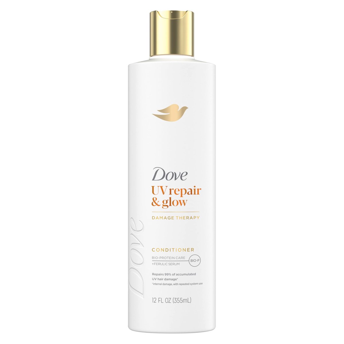 Dove Damage Therapy Conditioner UV Repair & Glow with Ferulic Serum - 12 oz - görsel 1