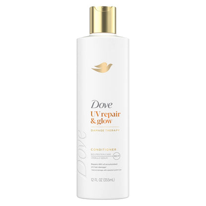 Dove Damage Therapy Conditioner UV Repair & Glow with Ferulic Serum - 12 oz